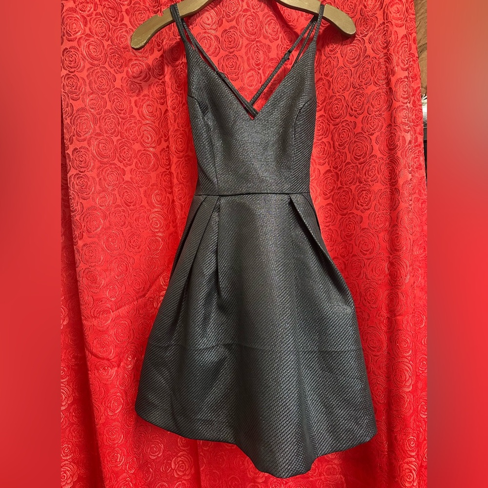 Lulus Hyped Up Black Backless Skater Dress . New w tag . - Picture 2 of 13